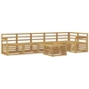 Lauko baldų komplektas Lauko sofos komplektas 7 pcs Balta 59 x 59 x 37 cm