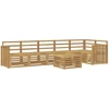 Lauko sofos komplektas 7 pcs Balta 59 x 59 x 37 cm