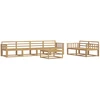Lauko sofos komplektas 7 pcs Balta