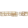 Lauko sofos komplektas 7 pcs Balta