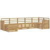 Lauko sofos komplektas 7 pcs Balta