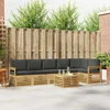 Lauko sofos komplektas 7 pcs Balta ir antracito 59 x 59 x 37 cm