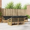 Lauko sofos komplektas 7 pcs Balta ir antracito Poliesteris