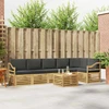 Lauko sofos komplektas 7 pcs Balta ir antracito 59 x 59 x 37 cm