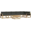 Lauko sofos komplektas 7 pcs Balta ir antracito 79 x 79 x 37 cm
