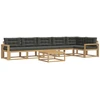 Lauko sofos komplektas 7 pcs Balta ir antracito 79 x 79 x 37 cm