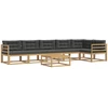 Lauko sofos komplektas 7 pcs Balta ir antracito 79 x 79 x 37 cm