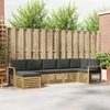 Lauko sofos komplektas 7 pcs Balta ir antracito