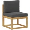 Lauko sofos komplektas 7 pcs Balta ir antracito Poliesteris