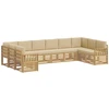 Lauko sofos komplektas 7 pcs Balta ir Bežė 363 x 187,5 x 73 cm