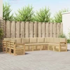 Lauko sofos komplektas 7 pcs Balta ir Bežė 363 x 187,5 x 73 cm