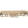 Lauko sofos komplektas 7 pcs Balta ir kreminė 79 x 79 x 37 cm