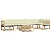 Lauko sofos komplektas 7 pcs Balta ir kreminė 79 x 79 x 37 cm