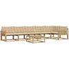 Lauko sofos komplektas 7 pcs Balta ir kreminė 79 x 79 x 37 cm
