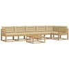 Lauko sofos komplektas 7 pcs Balta ir kreminė 79 x 79 x 37 cm