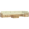 Lauko sofos komplektas 7 pcs Balta ir kreminė 79 x 79 x 37 cm