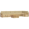Lauko sofos komplektas 7 pcs Balta ir kreminė 79 x 79 x 37 cm