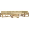 Lauko sofos komplektas 7 pcs Balta ir kreminė 79 x 79 x 37 cm