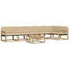Lauko sofos komplektas 7 pcs Balta ir kreminė 79 x 79 x 37 cm