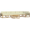 Lauko sofos komplektas 7 pcs Balta ir kreminė 79 x 79 x 37 cm