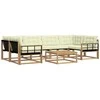 Lauko sofos komplektas 7 pcs Balta ir kreminė 79 x 79 x 37 cm