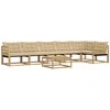 Lauko sofos komplektas 7 pcs Balta ir kreminė 79 x 79 x 37 cm