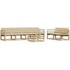 Lauko sofos komplektas 7 pcs Balta ir kreminė 79 x 79 x 37 cm