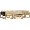 Lauko sofos komplektas 7 pcs Balta ir kreminė 79 x 79 x 37 cm