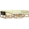 Lauko sofos komplektas 7 pcs Balta ir kreminė 79 x 79 x 37 cm