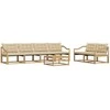Lauko sofos komplektas 7 pcs Balta ir kreminė 79 x 79 x 37 cm