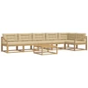 Lauko sofos komplektas 7 pcs Balta ir kreminė 79 x 79 x 37 cm