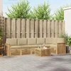 Lauko sofos komplektas 7 pcs Balta ir kreminė 59 x 59 x 37 cm