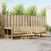 Lauko sofos komplektas 7 pcs Balta ir kreminė 79 x 79 x 37 cm