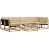 Lauko sofos komplektas 7 pcs Balta ir kreminė 79 x 79 x 37 cm