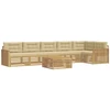 Lauko sofos komplektas 7 pcs Balta ir kreminė 79 x 79 x 37 cm
