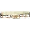 Lauko sofos komplektas 7 pcs Balta ir kreminė 79 x 79 x 37 cm
