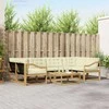 Lauko sofos komplektas 7 pcs Balta ir kreminė 79 x 79 x 37 cm