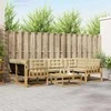Lauko sofos komplektas 7 pcs Balta ir kreminė 79 x 79 x 37 cm