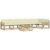 Lauko sofos komplektas 7 pcs Balta ir kreminė 79 x 79 x 37 cm