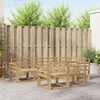 Lauko sofos komplektas 7 pcs Balta Kietos akacijos mediena