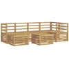 Lauko sofos komplektas 7 pcs Balta Poliesteris
