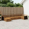 Lauko sofos komplektas 7 pcs Natūrali
