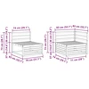 Lauko sofos komplektas 7 pcs Natūrali