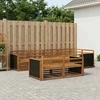 Lauko sofos komplektas 7 pcs Natūrali