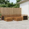 Lauko sofos komplektas 7 pcs Natūrali
