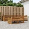 Lauko sofos komplektas 7 pcs Natūrali