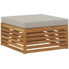 Lauko sofos komplektas 7 pcs Natūrali ir šviesiai pilka