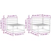 Lauko sofos komplektas 7 pcs Natūrali Kietos akacijos mediena