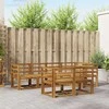 Lauko sofos komplektas 7 pcs Natūrali Kietos akacijos mediena