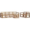 Lauko sofos komplektas 7 pcs Natūrali